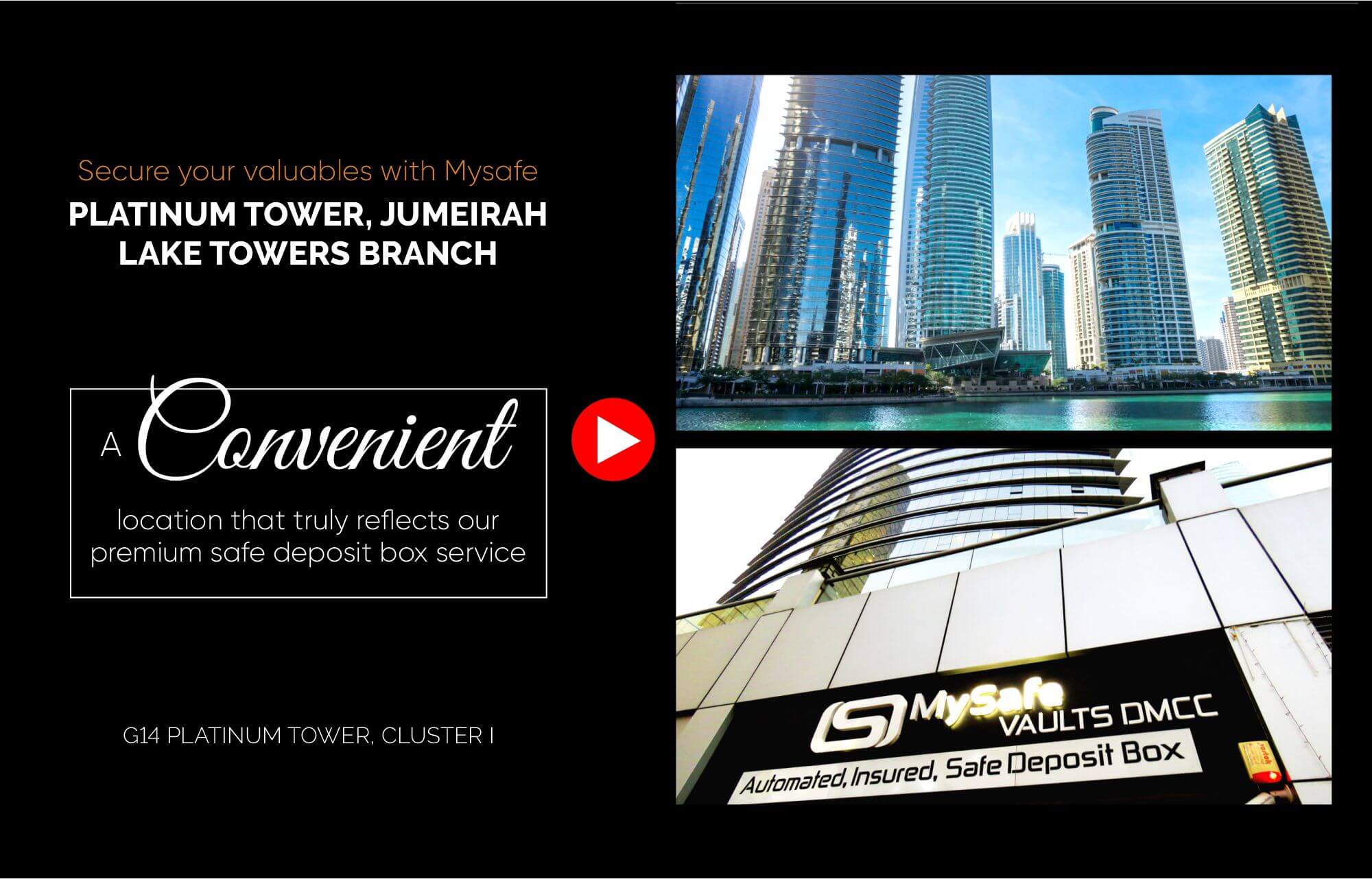 Safe deposit box - G14 Platinum Tower, Cluster | Jumeirah Lake Towers, Dubai UAE